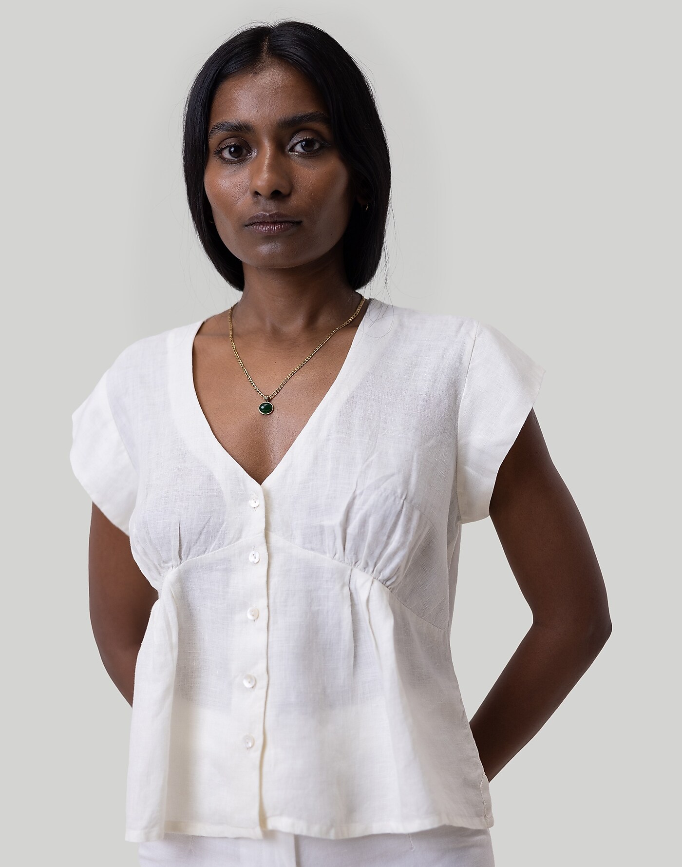 Reistor Deep V-Neck Top