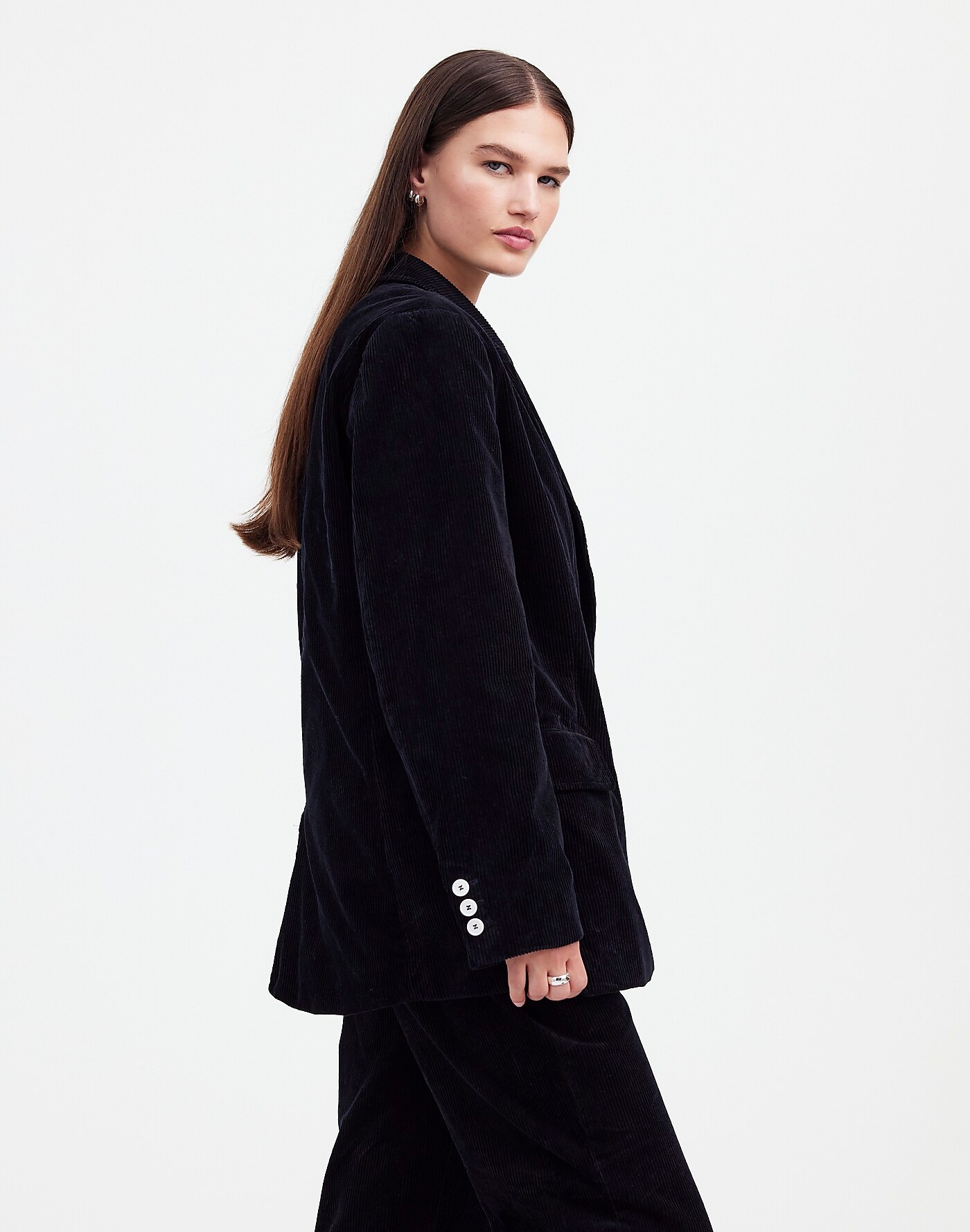 Alexa Chung for Madewell Double-Breasted Blazer in Corduroy